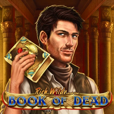 Book of Dead Egyptian-themed pokie tile at Roospin Australia
